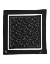 Dolce & Gabbana Black White Printed Square Foulard Scarf